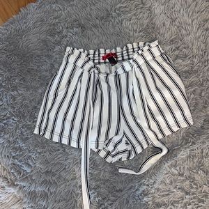 Striped black and white